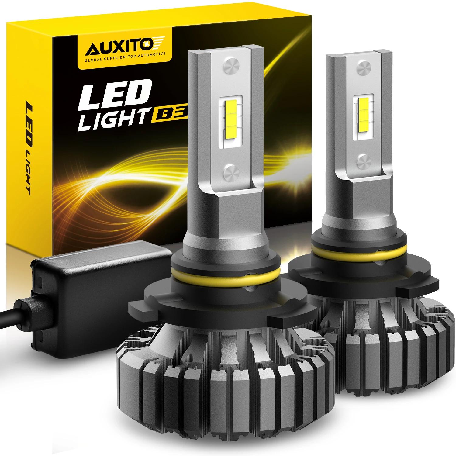 AUXITO  Ҹ LED Ʈ ,  ο  Ȱ, 9006 HB4 H11 H8 H16(JP), 6500K ȭƮ 12V, 9005 HB3, H7 H4, 2 
